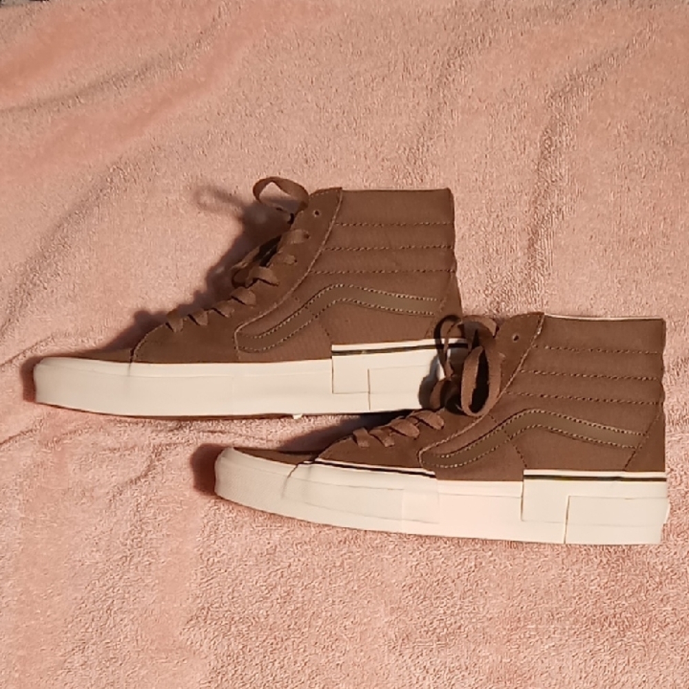 Vans Brown High-Top Sneakers with Suede Upper